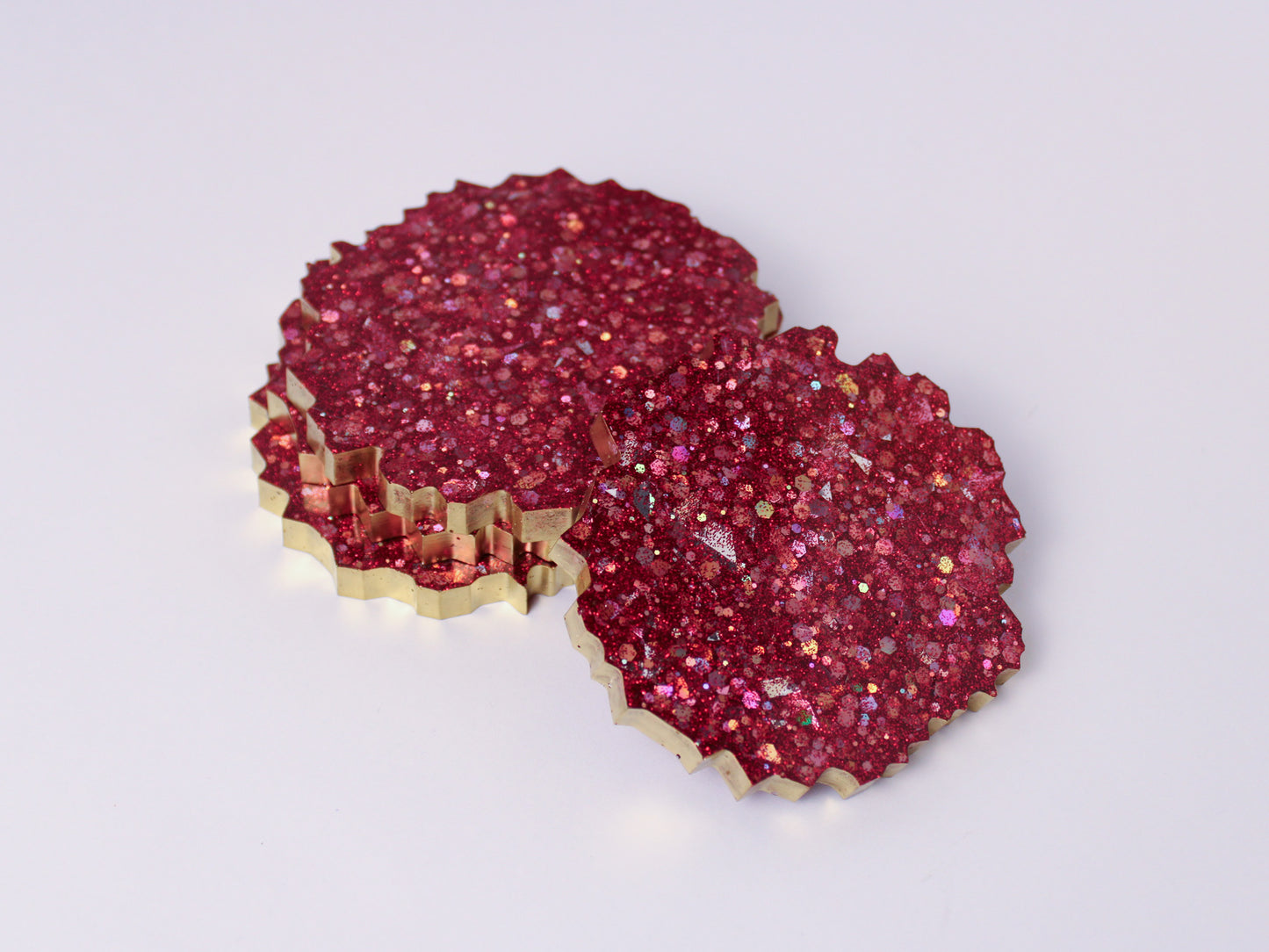 Glittery Coasters